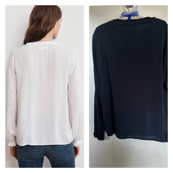 Velvet Samantha Rayon Challis Peasant Top by GRAHAM & SPENCER EUC - Picture 2 of 6